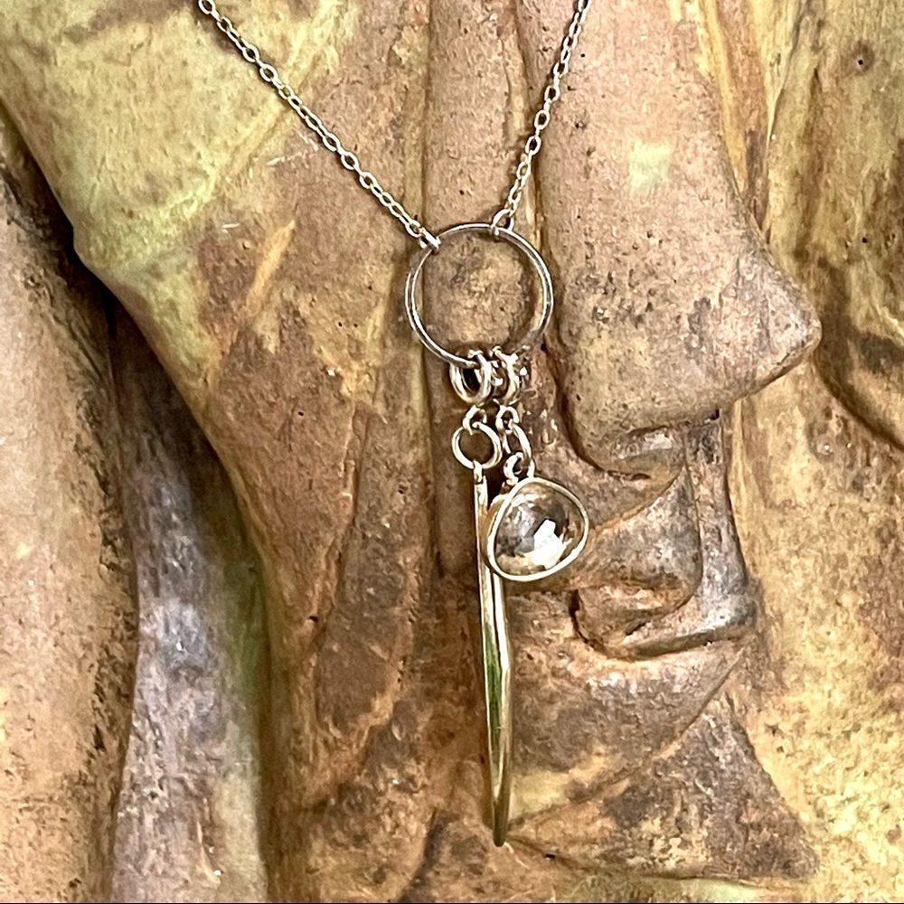 INC gold tone charm necklace - Picture 10 of 15